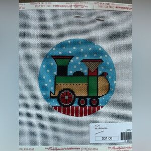 AMANDA LAWFORD DO133 TRAIN ENGINE
 M Needlepoint Canvas